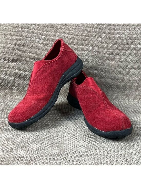 Route 66 Shoes - Route 66 Shoes Red Leather Step In Loafers Womens Size 8 EUC